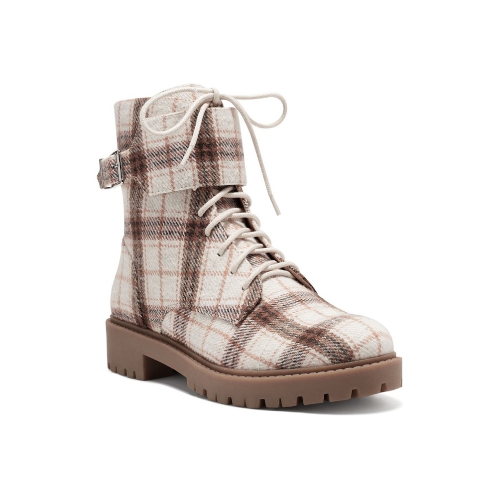 Jessica Simpson Karia Cap Toe Combat Boots Size 8.5